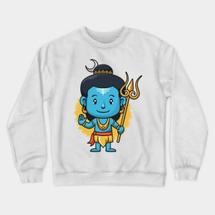 shiva god india cartoon Crewneck Sweatshirt